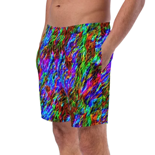 Chromatic Inferno on a Swim Trunks