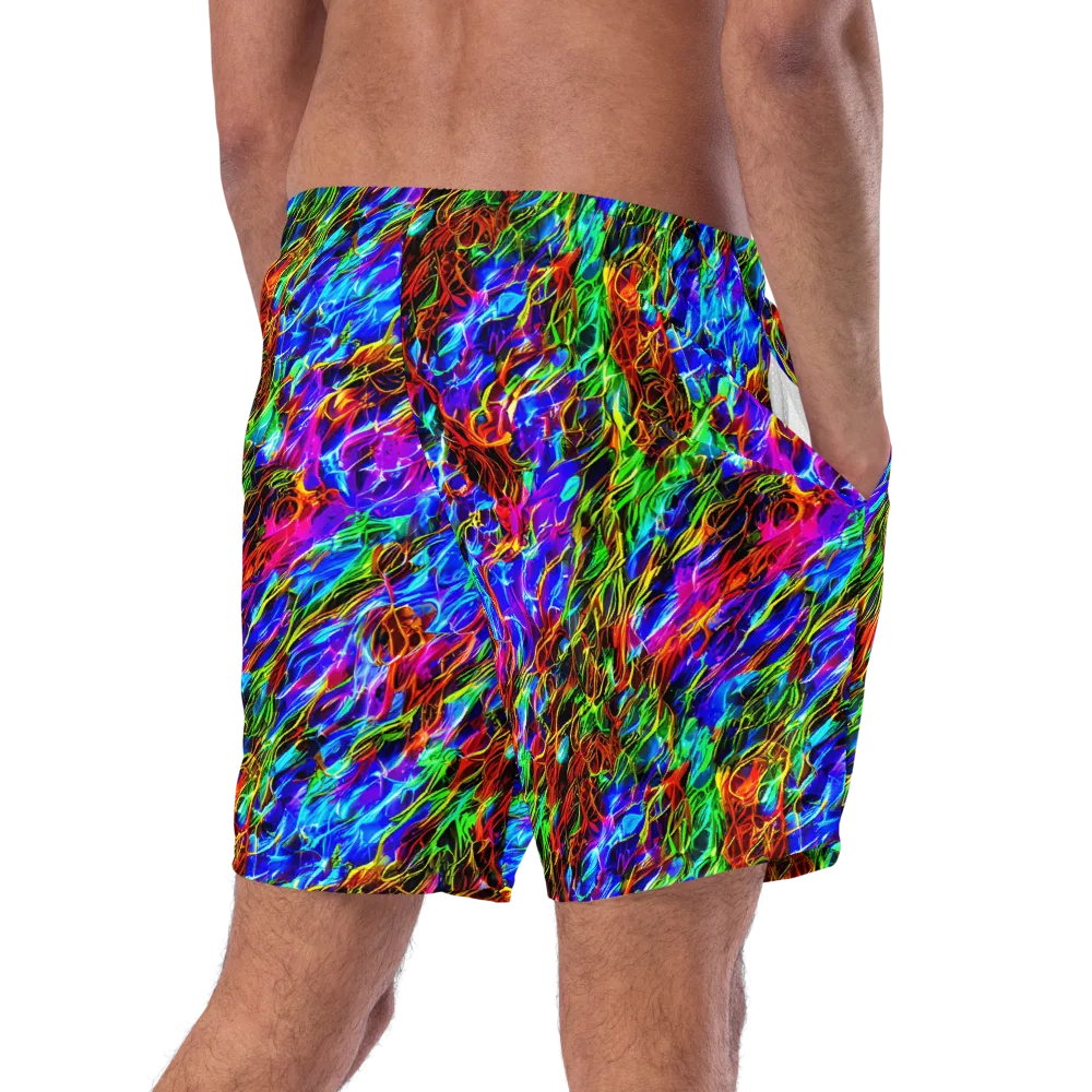 Chromatic Inferno on Swim Trunks — Right Back