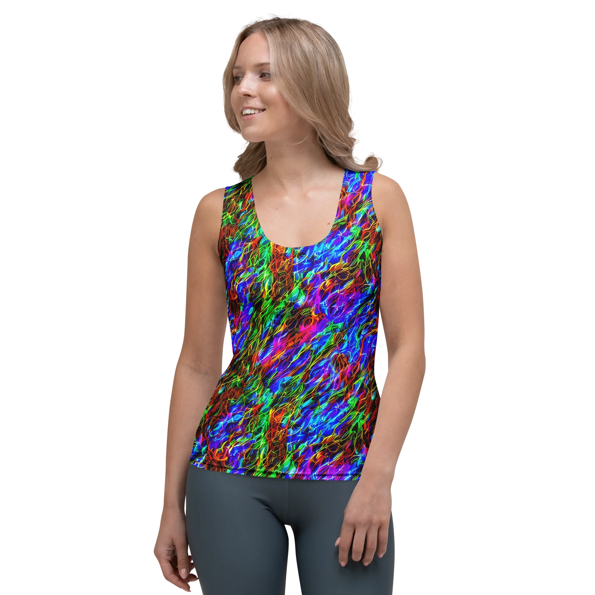 Chromatic Inferno on Women's Tank Top — Front