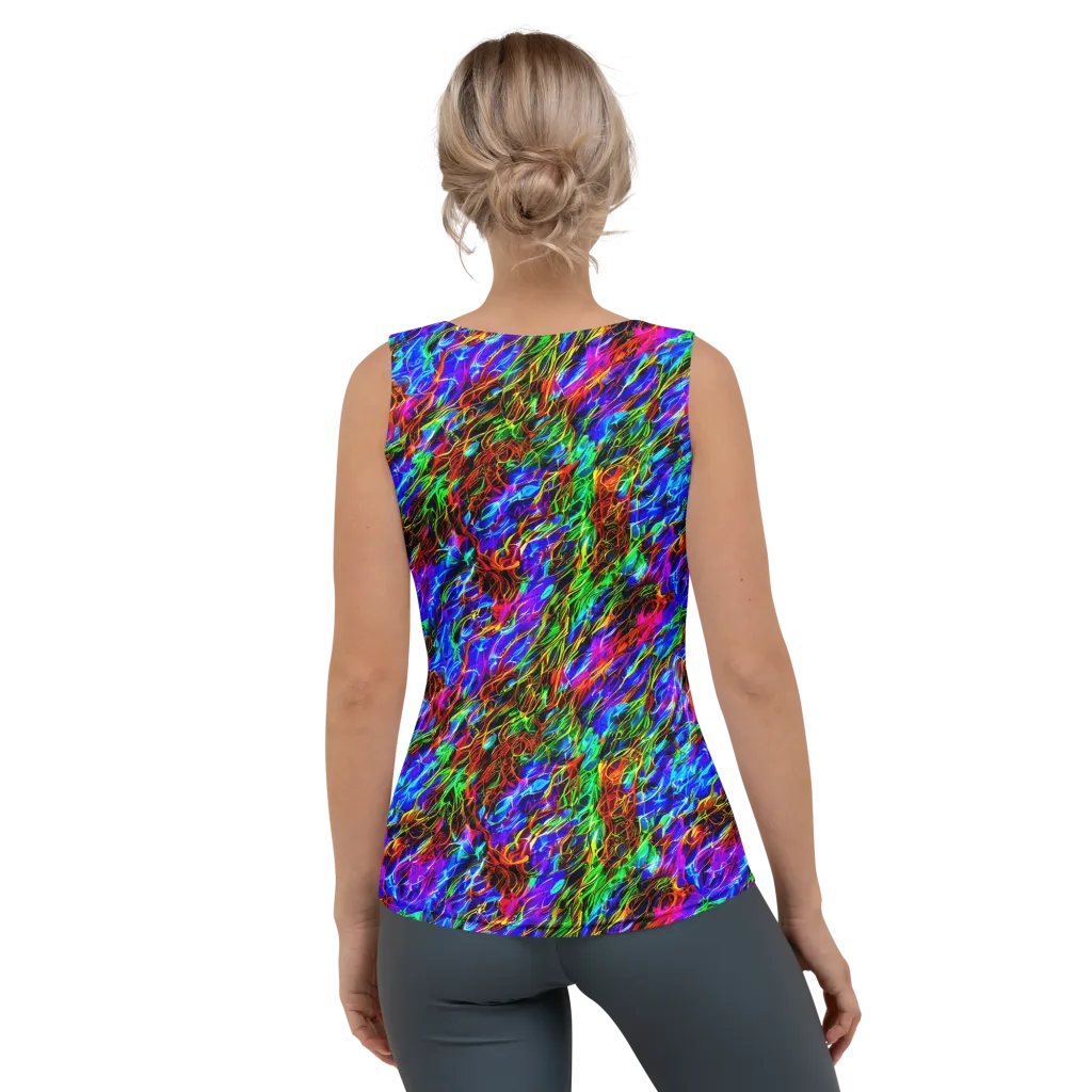 Chromatic Inferno on Women's Tank Top — Back
