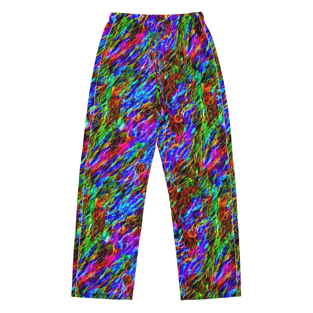 Chromatic Inferno on Women's Pajama Pants — Front