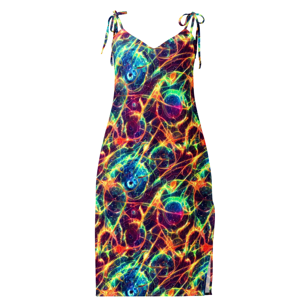Prismatic Voltage on Slip Dress — Front