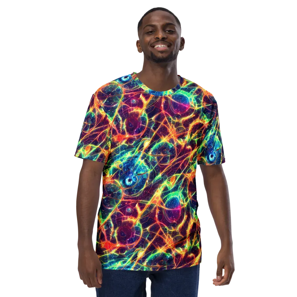 Prismatic Voltage on Men's Crew Neck T-Shirt — Front