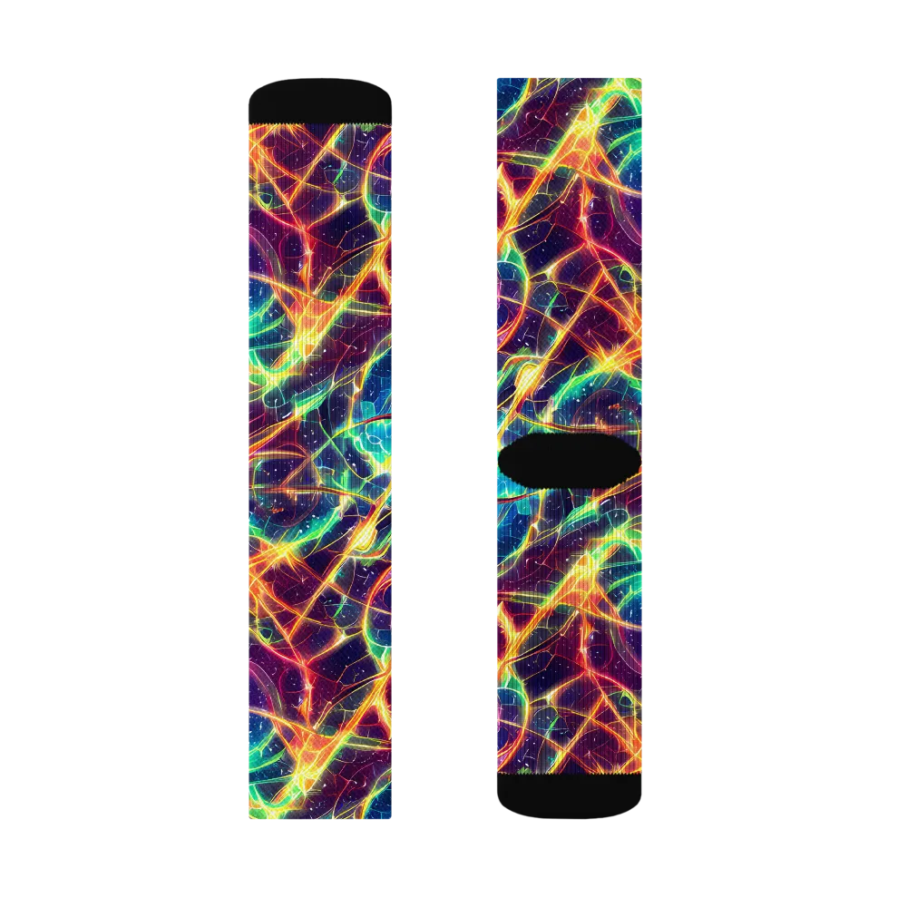 Prismatic Voltage on Socks — Right Sock