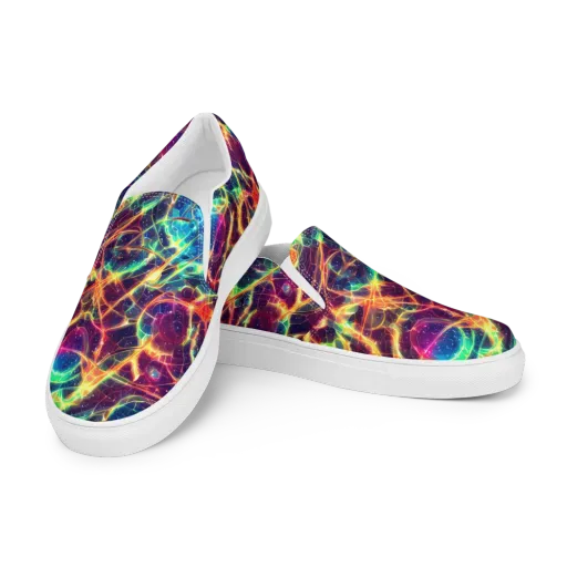 Prismatic Voltage on a Women's Slip-On Canvas Shoes