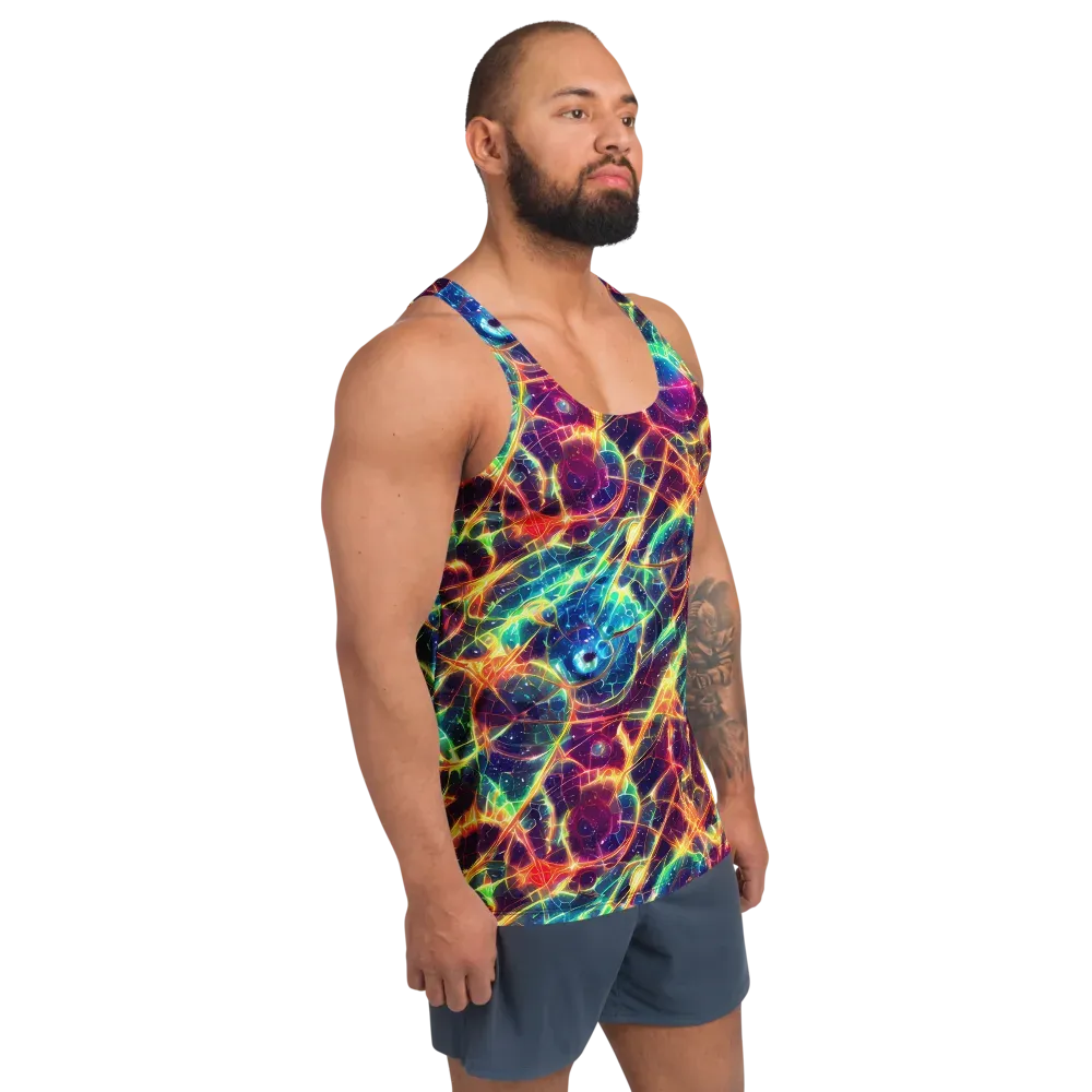 Prismatic Voltage on Men's Tank Top — Right Front