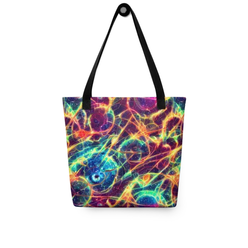 Prismatic Voltage on a Tote Bag