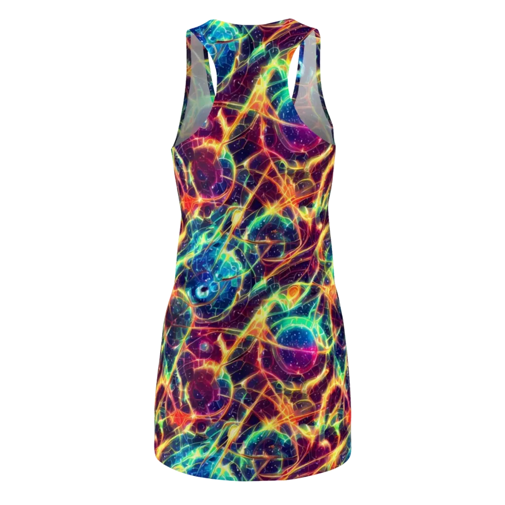 Prismatic Voltage on Racerback Dress — Back
