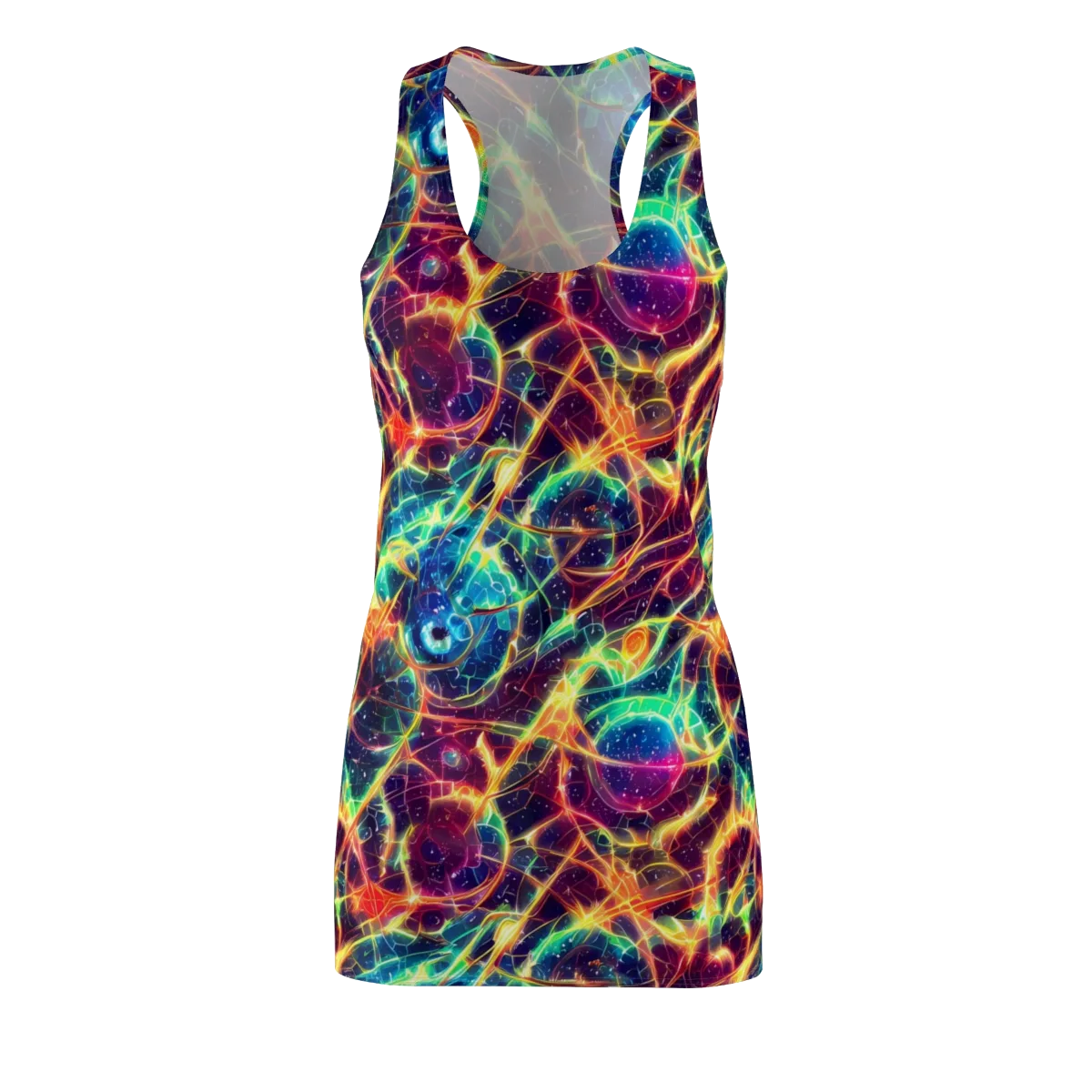 Prismatic Voltage on Racerback Dress — Front