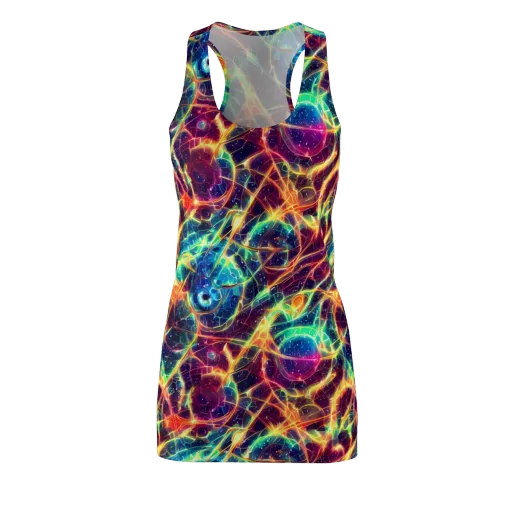 Prismatic Voltage on a Racerback Dress