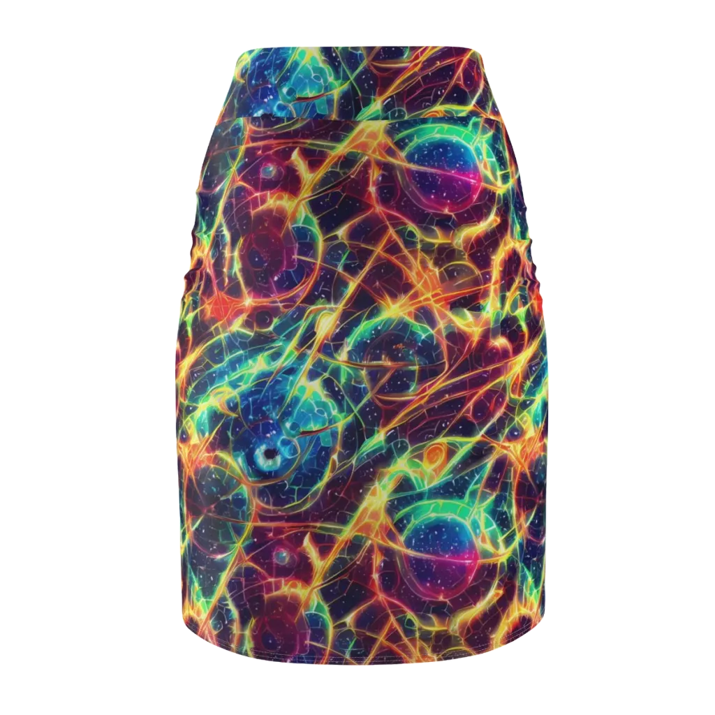 Prismatic Voltage on Pencil Skirt — Back