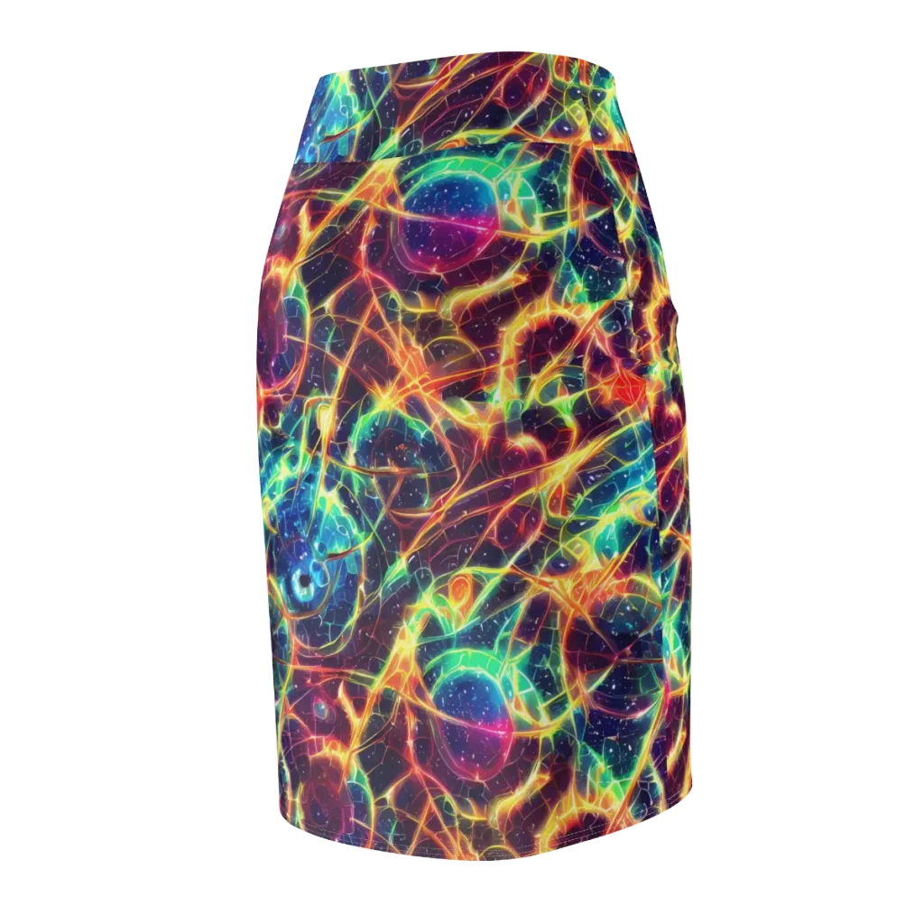 Prismatic Voltage on Pencil Skirt — Back Side