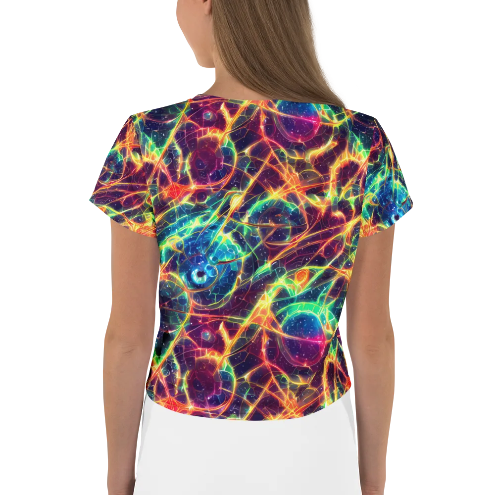 Prismatic Voltage on Crop Tee — Back