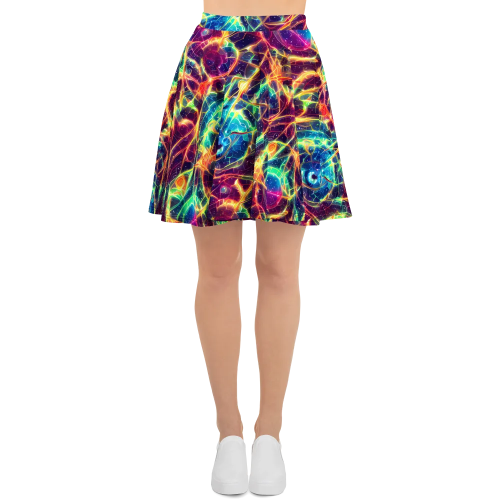 Prismatic Voltage on Skater Skirt — Front