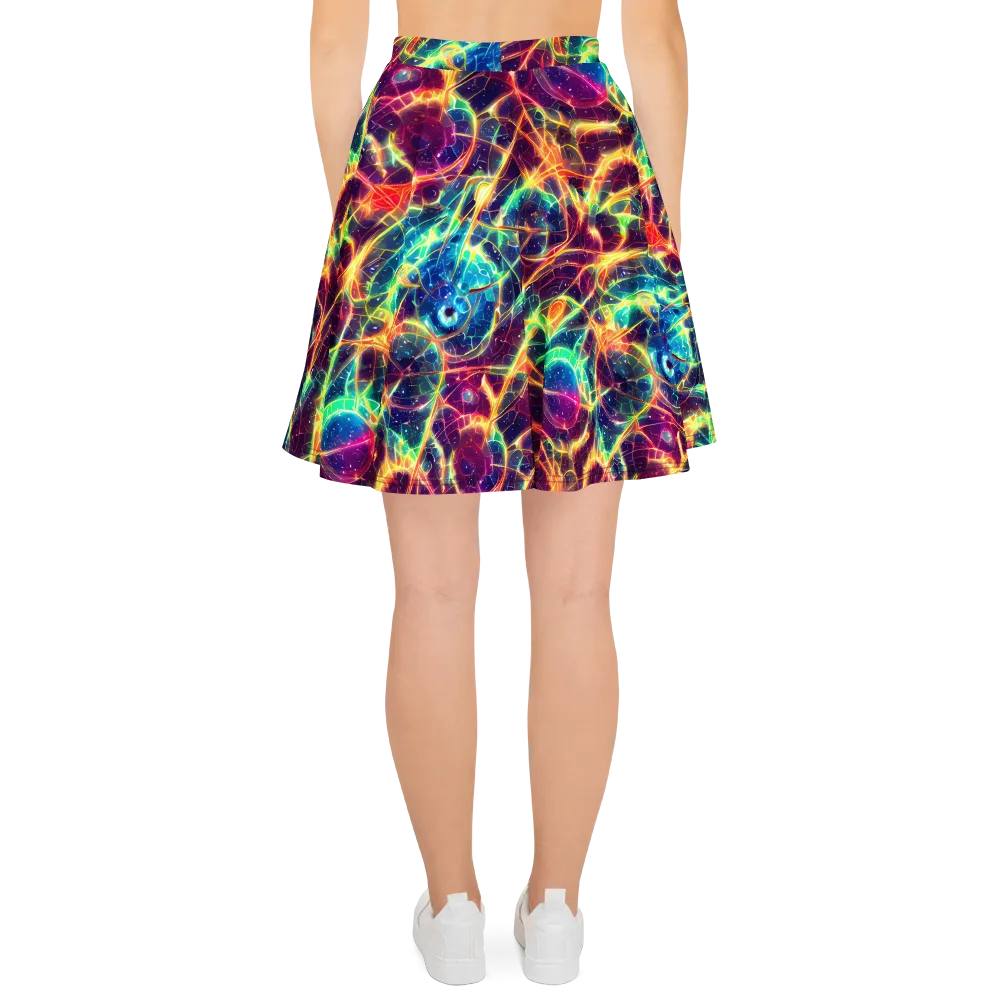 Prismatic Voltage on Skater Skirt — Back