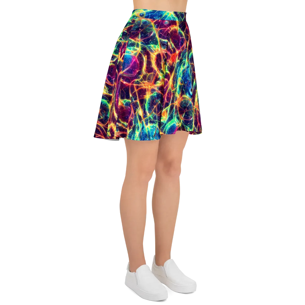 Prismatic Voltage on Skater Skirt — Right