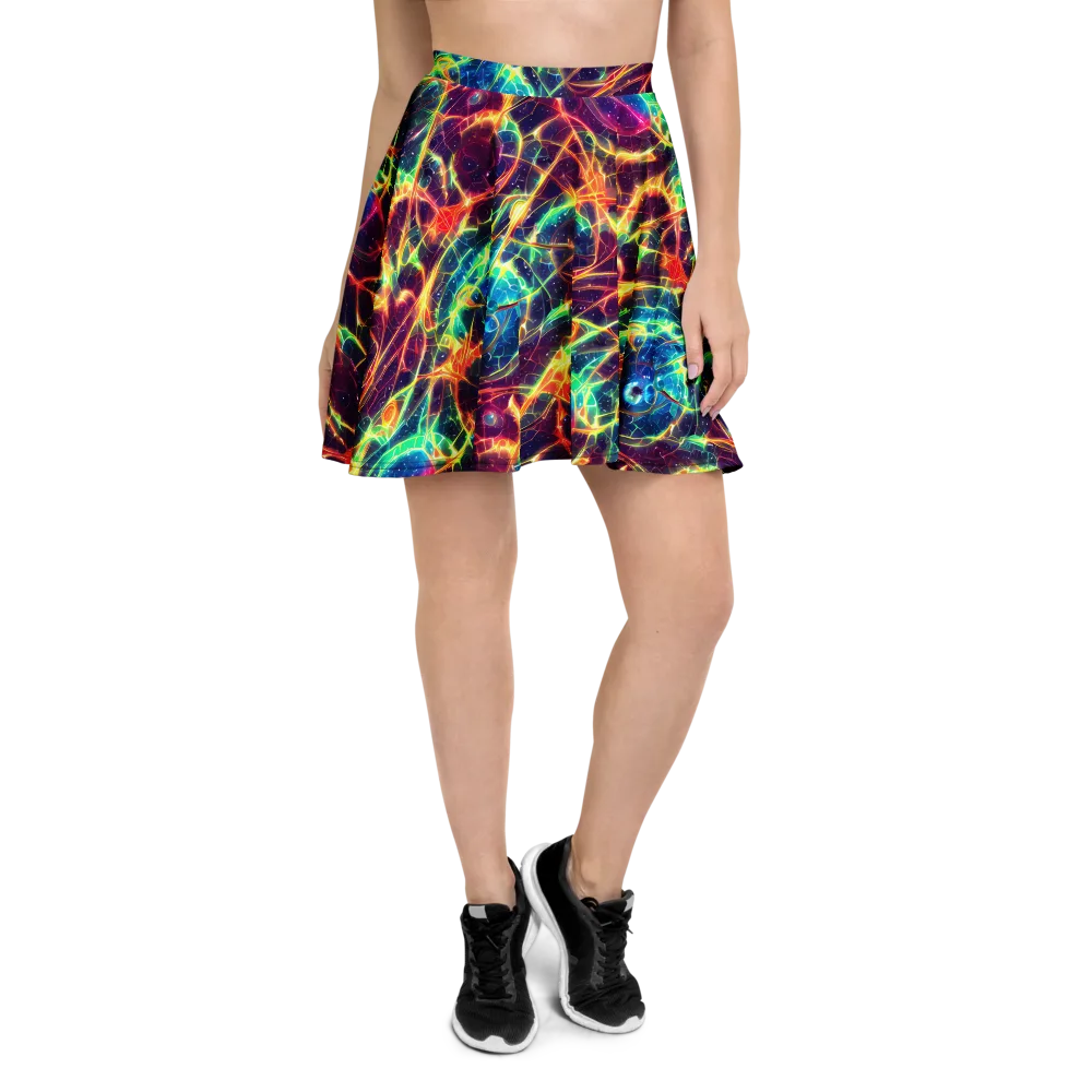 Prismatic Voltage on Skater Skirt — Front