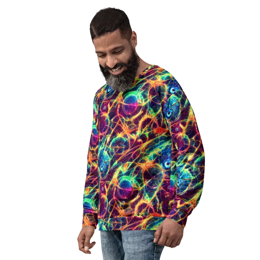 Prismatic Voltage on Sweatshirt — Left Front