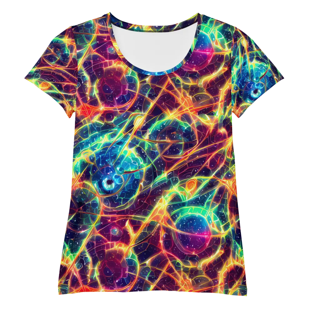 Prismatic Voltage on Women's Athletic T-Shirt — Front