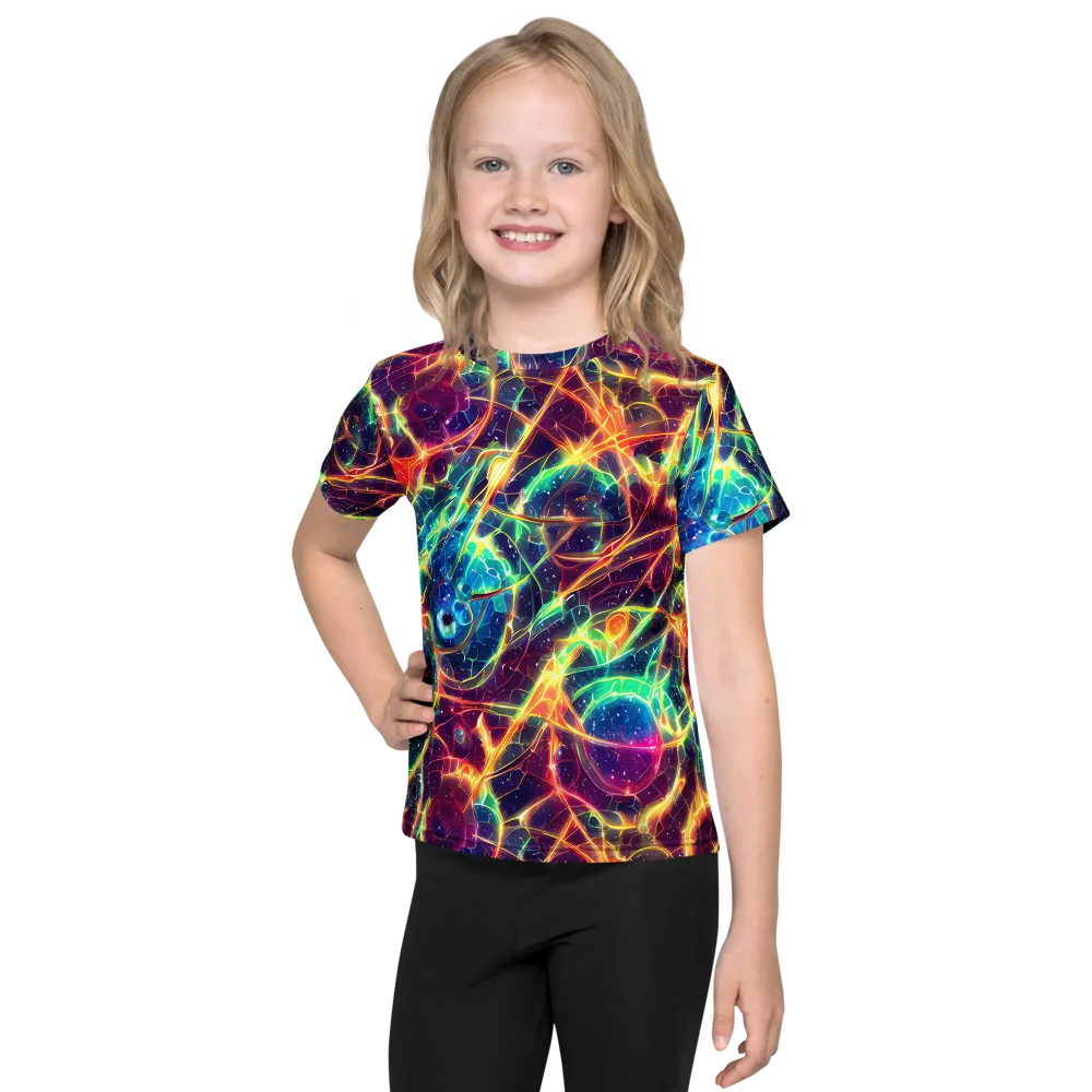 Prismatic Voltage on Kids Crew Neck T-Shirt — Front