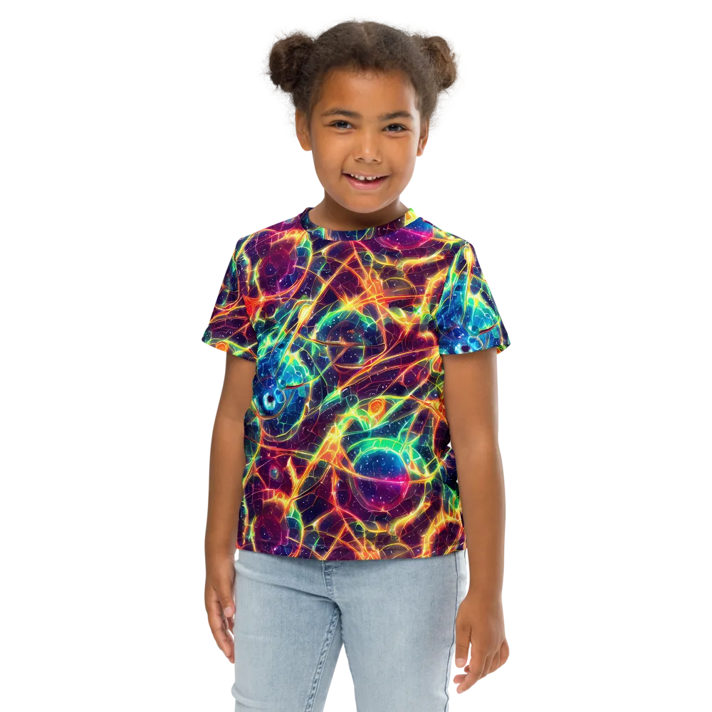 Prismatic Voltage on Kids Crew Neck T-Shirt — Front