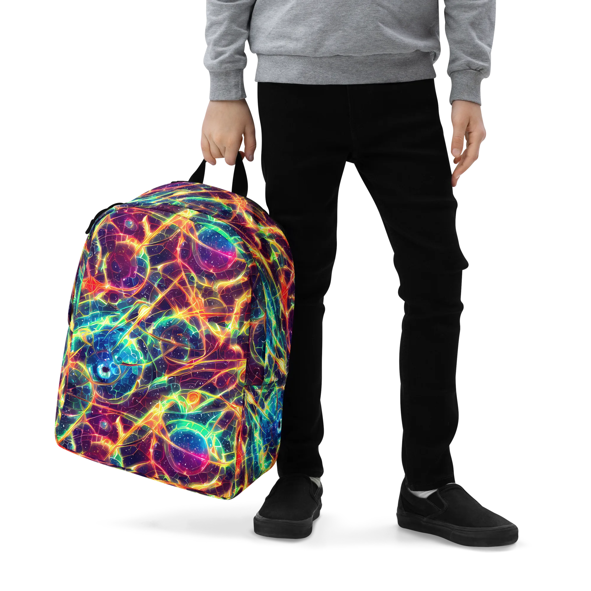 Prismatic Voltage on Minimalist Backpack — Zoomed-in