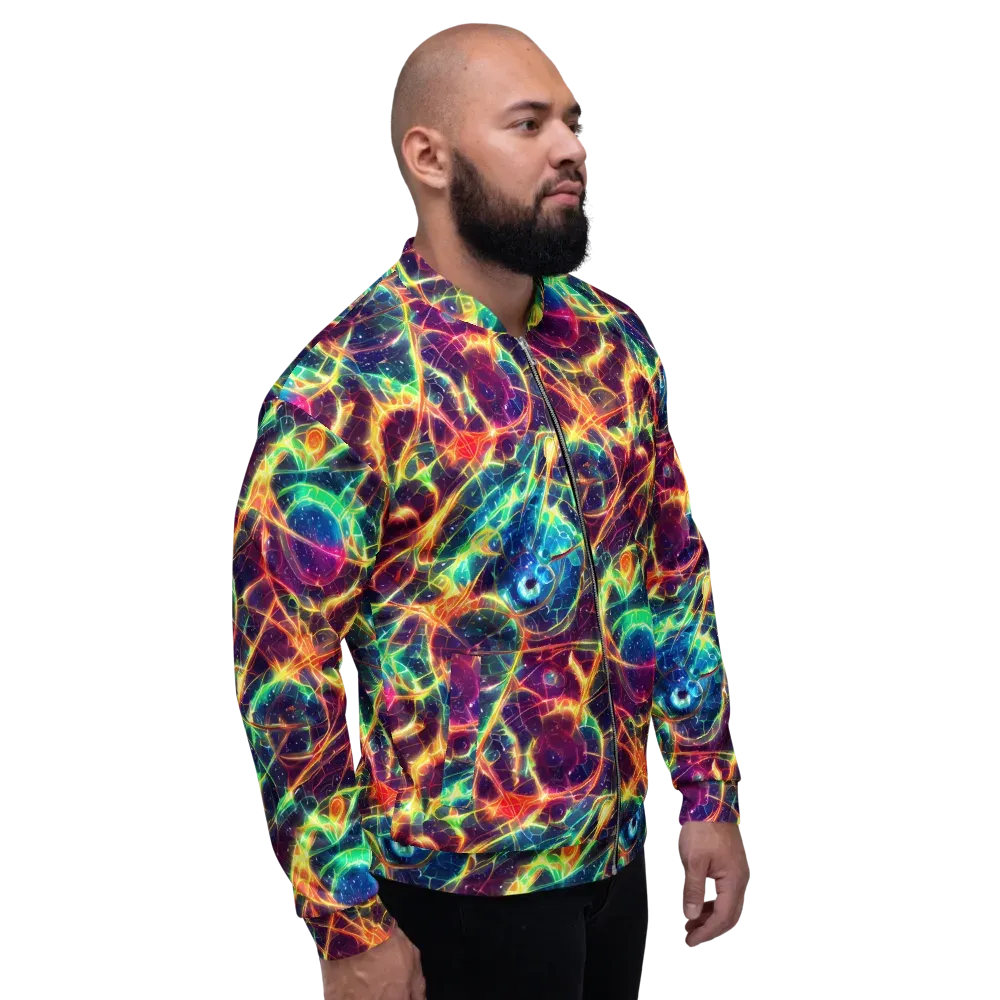 Prismatic Voltage on Bomber Jacket — Right