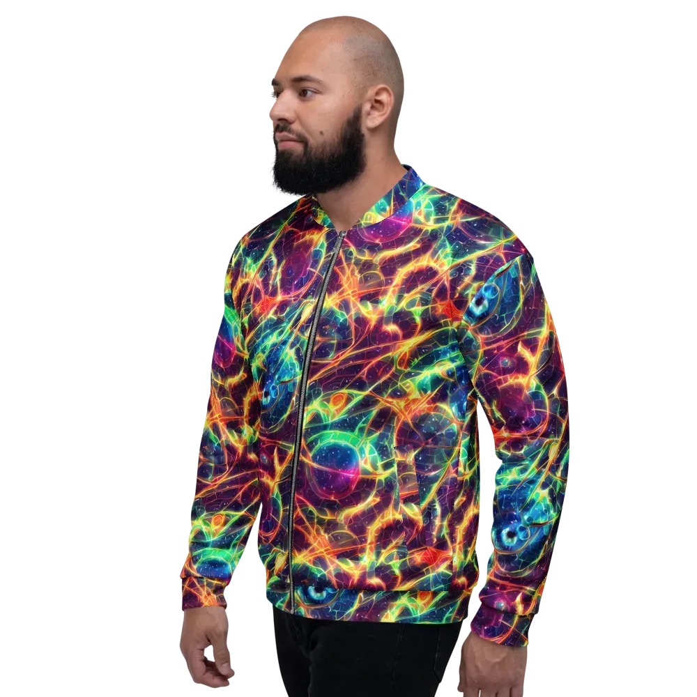 Prismatic Voltage on Bomber Jacket — Left