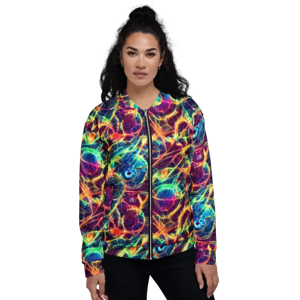 Prismatic Voltage on Bomber Jacket — Front