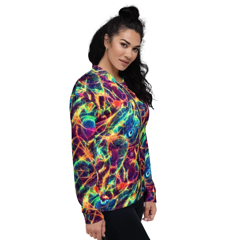 Prismatic Voltage on Bomber Jacket — Right