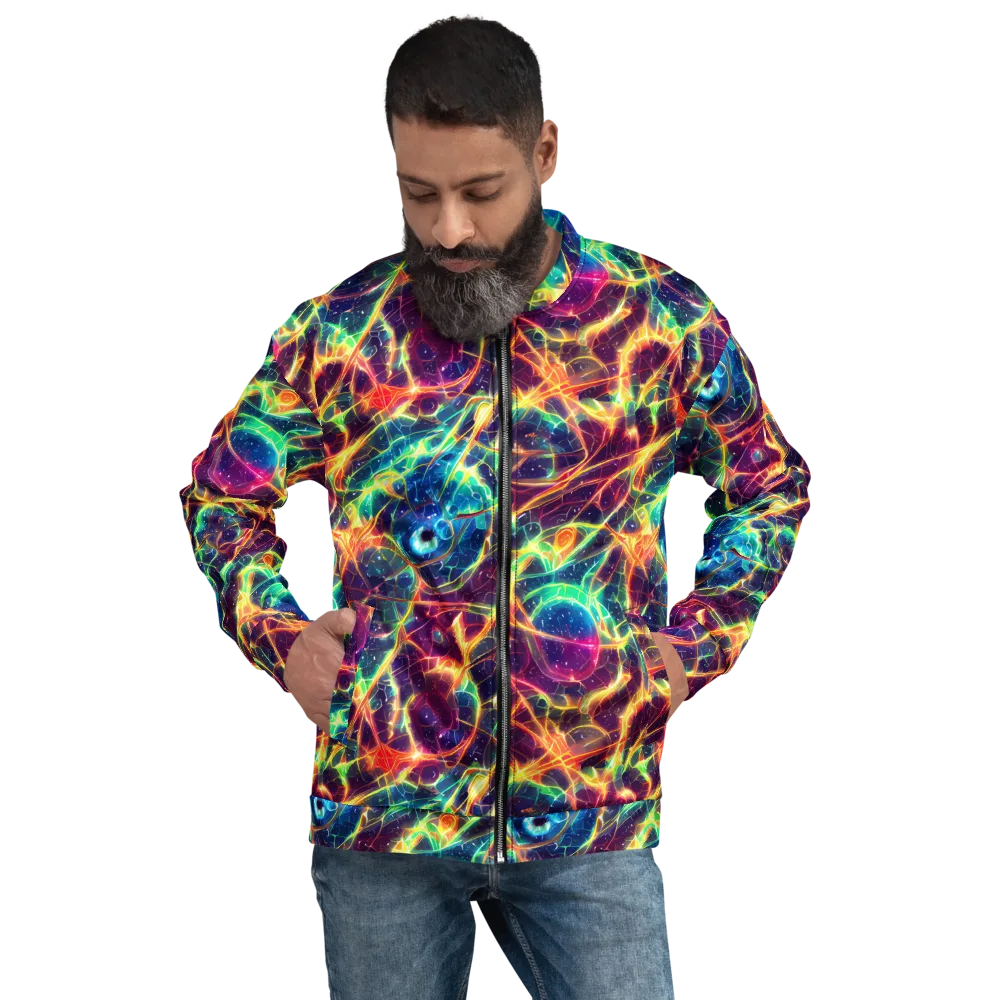 Prismatic Voltage on Bomber Jacket — Front