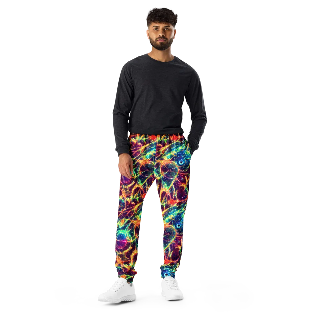 Prismatic Voltage on Men's Joggers — Front
