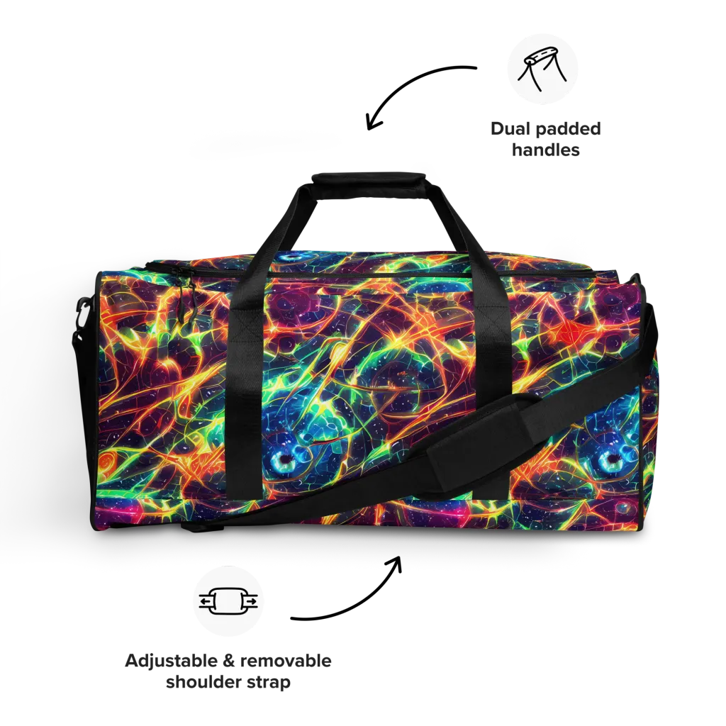 Prismatic Voltage on Duffle Bag — Front