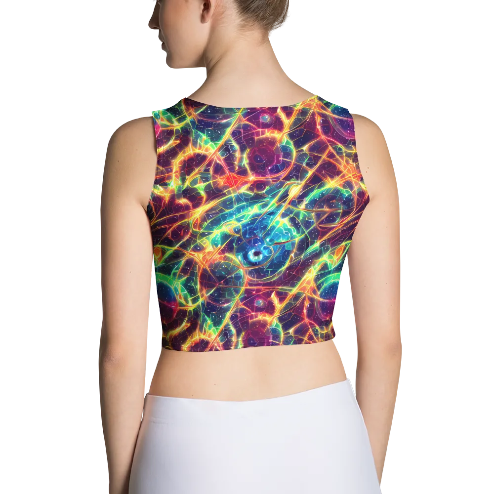 Prismatic Voltage on Crop Top — Back