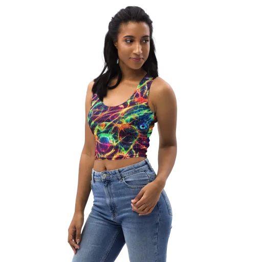 Prismatic Voltage on a Crop Top