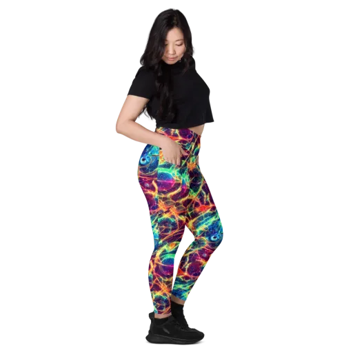Prismatic Voltage on a Leggings with Pockets