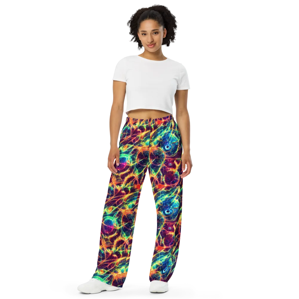 Prismatic Voltage on Wide-Leg Pants — Front