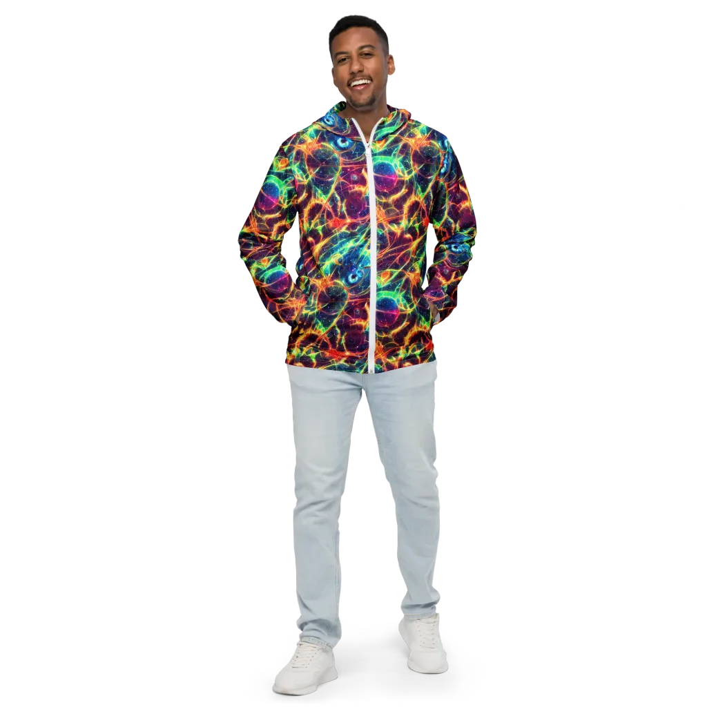Prismatic Voltage on Men's Windbreaker — Front