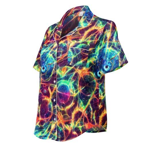 Prismatic Voltage on a Women's Short Sleeve Pajama Top