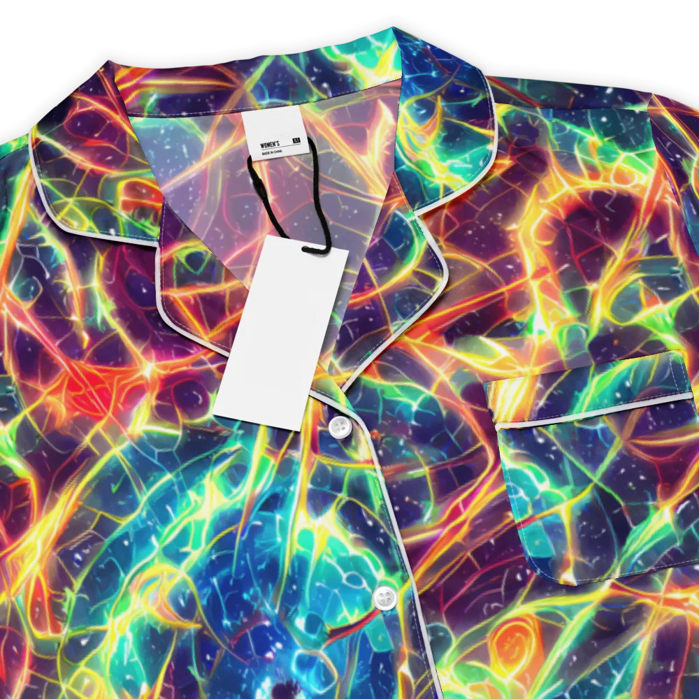 Prismatic Voltage on Women's Short Sleeve Pajama Top — Product details