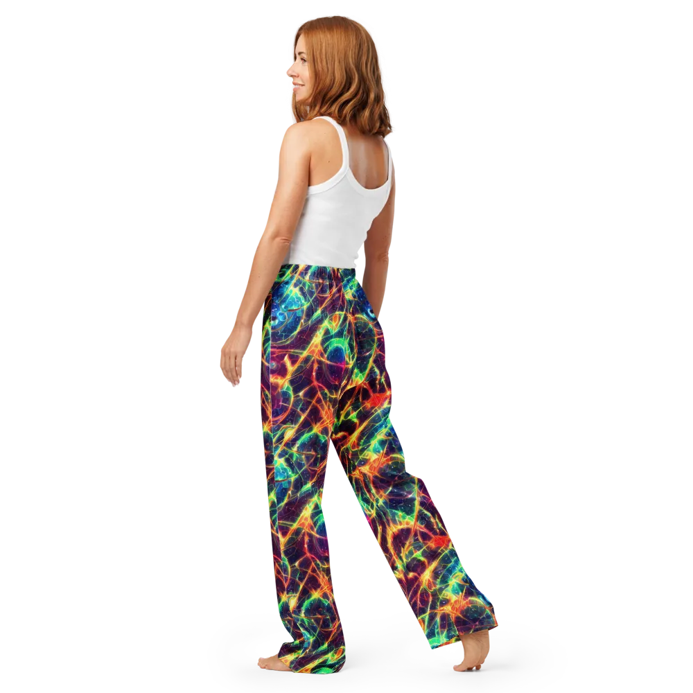 Prismatic Voltage on Women's Pajama Pants — Back