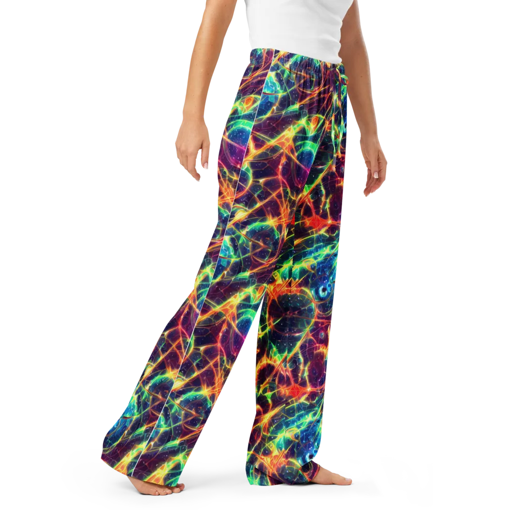 Prismatic Voltage on Women's Pajama Pants — Right Front