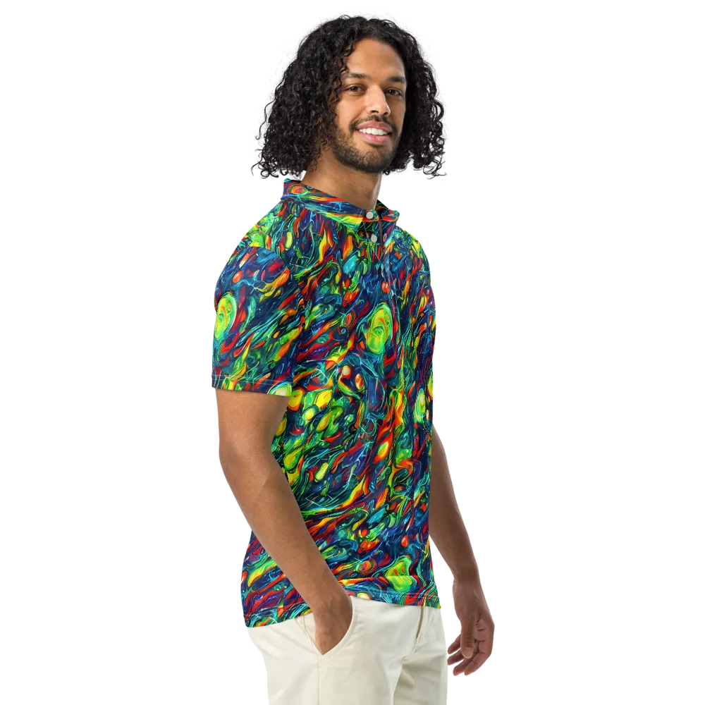 Chromatic Torrent on Men's Slim Fit Polo Shirt — Right Front