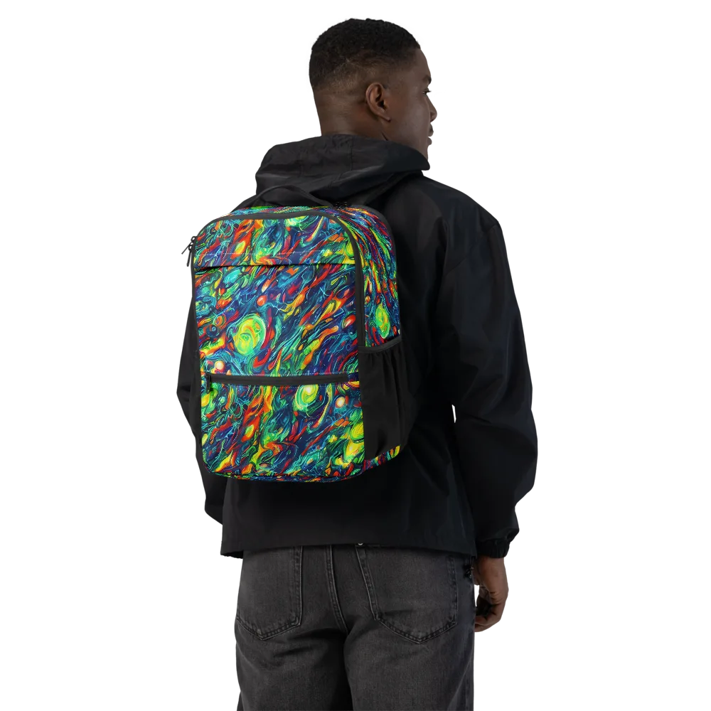 Chromatic Torrent on Utility Backpack — Back