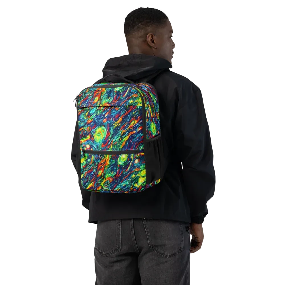 Chromatic Torrent on Utility Backpack — Back