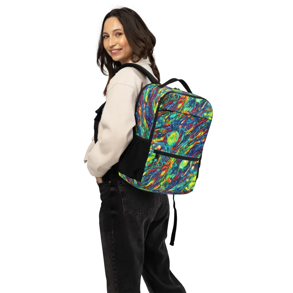 Chromatic Torrent on Utility Backpack — Back