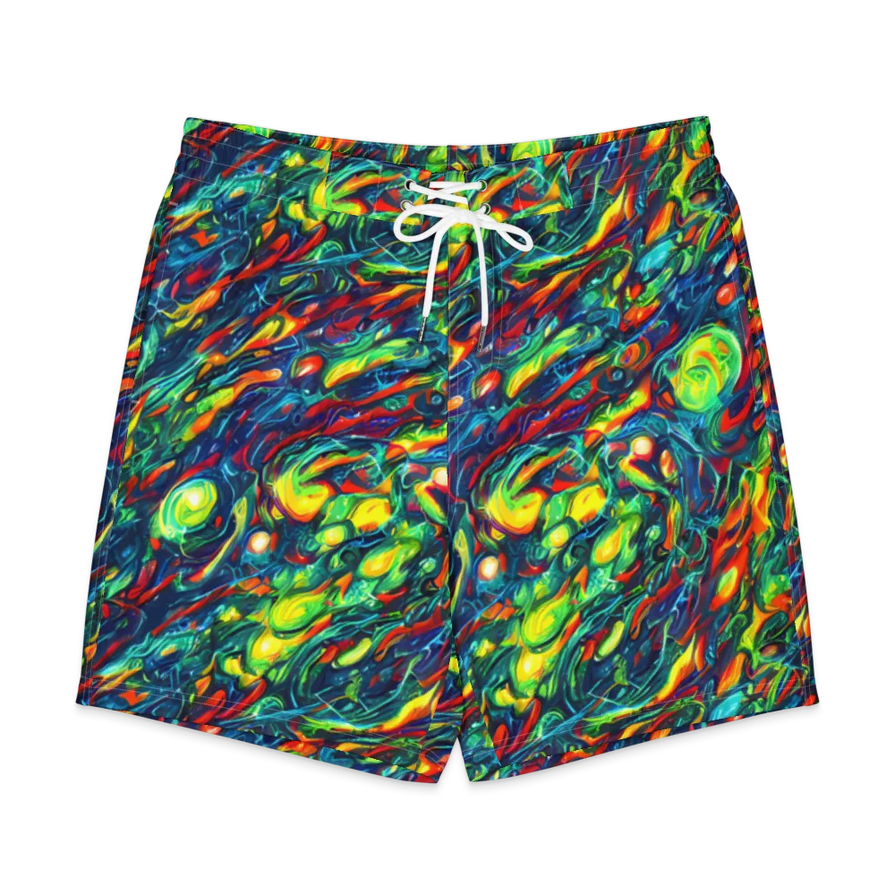 Chromatic Torrent on Men's Board Shorts — Front