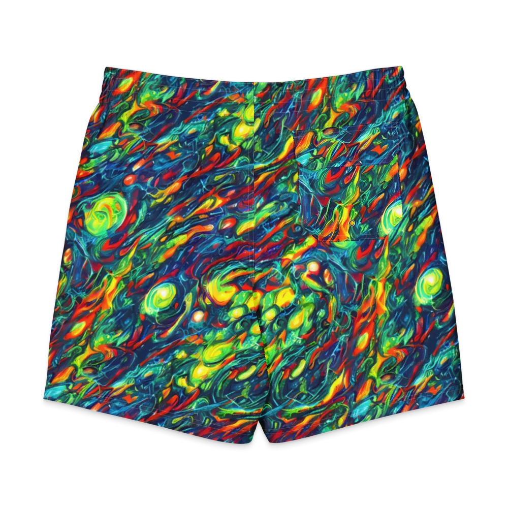 Chromatic Torrent on Men's Board Shorts — Back