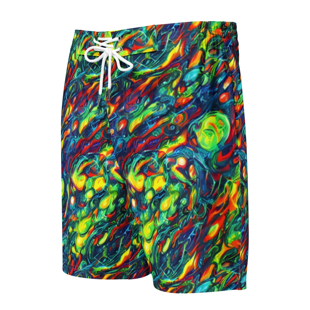 Chromatic Torrent on Men's Board Shorts — Front