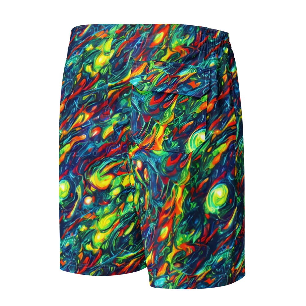 Chromatic Torrent on Men's Board Shorts — Back